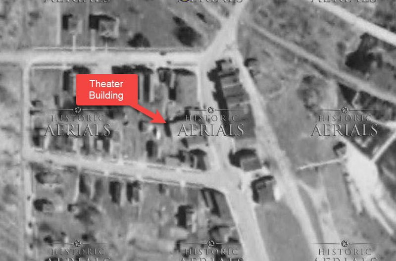 Ramsay Theatre - 1954 Aerial (newer photo)